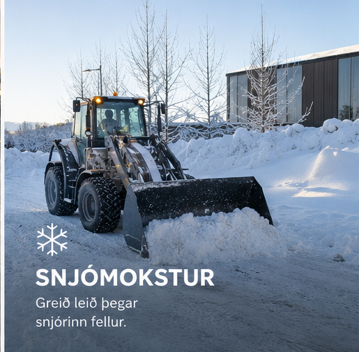 Snjómokstur – þjónusta Lóðarvinnu ehf.